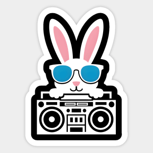 Boombox Bunny Beats Sticker
